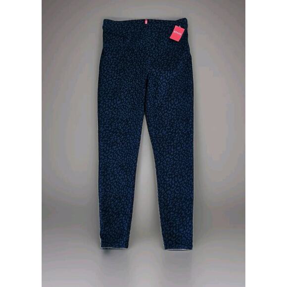 Spanx Ankle Jean-ish Leggings Denim Leopard‎ Pattern HTF Medium - NWT MSRP $98 - Picture 1 of 6